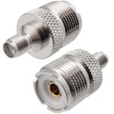 Adaptador SMA hembra a PL (UHF) hembra. Mod. 1832