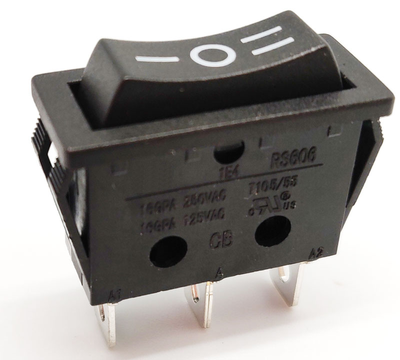 INTERRUPTOR DE 3 POSICIONES ON-OFF-ON 6A/250V. Mod. 4236