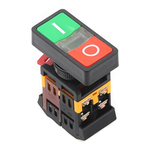 Pulsador marcha paro c/ luz NO + NC 10A 230V. MOD. BR70-00112