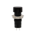 Interruptor pulsador OFF-ON negro 3A 125V. Mod. 1451N