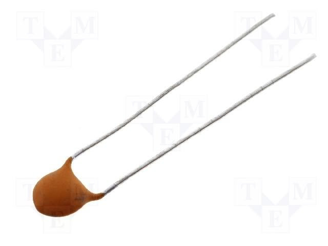 [CC10PF500V] Condensador cerámico 10pF 500V ±10% THT 5mm. Mod. CCH-10p