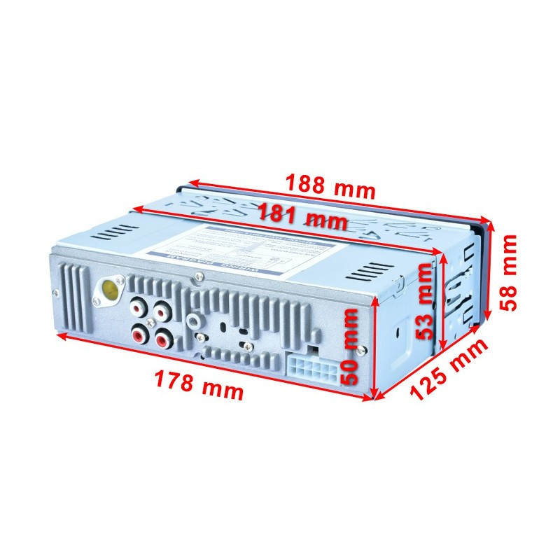 Autoradio Bluetooth con Control Remoto RGB. Mod. CDX-D4785BT