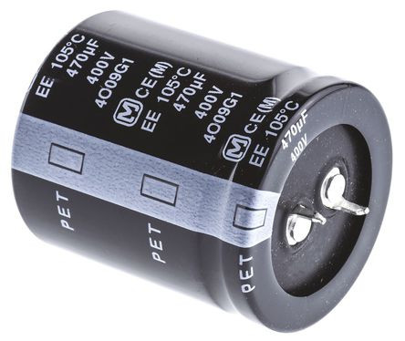 [CE470400PCE] Condensador electolítico snapin 470uF 400V