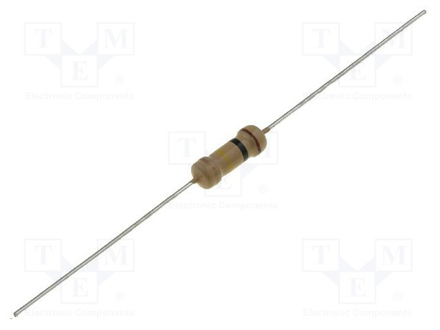 Resistencia carbón THT 56Ω 1W ±5%. Mod. R1W56