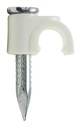 Grapas cable redondo, abrazadera sujetacables 10mm, bolsa 100 und. Mod. 31.653/10