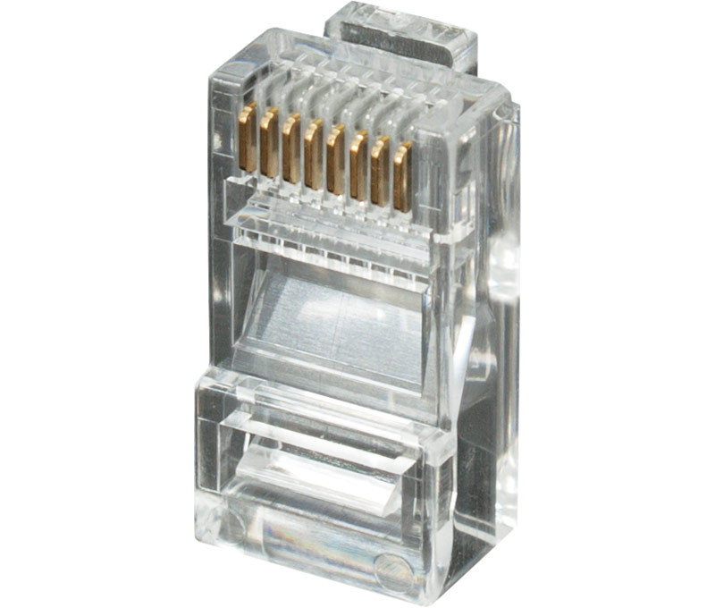 Conector modular RJ45 para datos UTP Cat.5e. CON1050