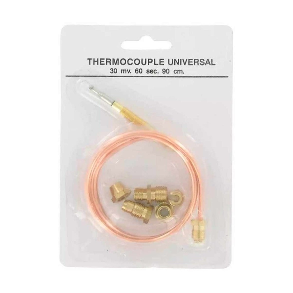 [44TC0008] Conjunto Termopar Gas Universal 600mm (5 Accesorios). Mod. CPAR0600