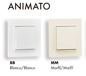 [90940TBB] Marco cuádruple Animato blanco Efapel. Mod. 90940 TBB