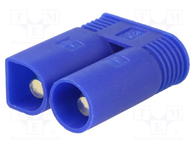 [EC5MTME] Conector alimentación DC macho 2 pin azul 40A. Mod. EC5-M