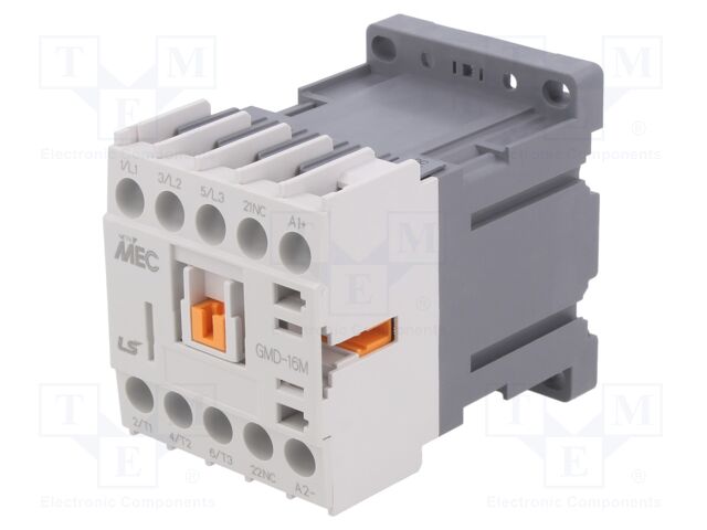 [GMD16M12VDC1B] Contactor 12VDC 12A 3 polos LS. Mod. GMD-16M-12VDC-1B