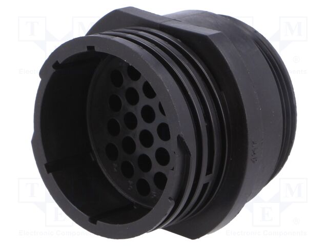 Conector redondo 24 pin macho sin contactos CPC. Mod. 2068382