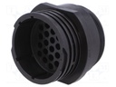 Conector redondo 24 pin macho sin contactos CPC. Mod. 2068382