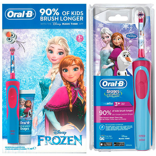 [D12513KFROZKITDSC] Kit Cepillo eléctrico Oral B Kids Frozen. Mod. D12513KFROZKIT