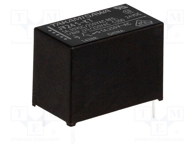 Relé electromagnético 24VDC 1cto 5A 250VAC. Mod. JV-24S-KT