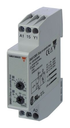 Relé temporizador  24 - 240 V ac, 24 V dc Carlo Gavazzi. Mod. DAA51CM24