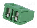Conector soldar 2 vías 7,5mm para PCB 2,5mm2. Mod. DG128-7.5-02P14