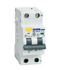 [L71NCC10030] Interruptor combi 1P+N 10A C 30mA AC 6kA Sassin. Mod. L71NCC10/030