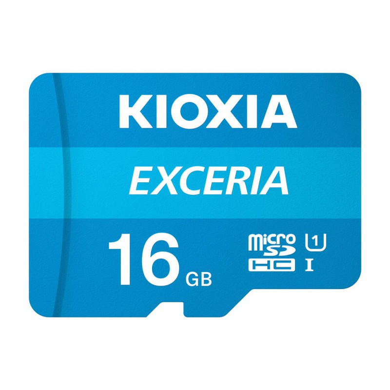 Tarjeta micro SD HC Kioxia 16 GB más adaptador. Mod. DSP0000002619