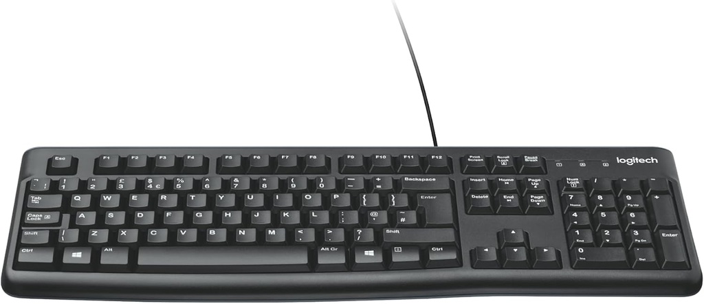 Teclado con cable OEM USB negro Logitech. Mod. K120