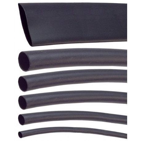 [CBDWT643X1MBK] Tubo termorretractil con adhesivo 6.4mm Negro 1 metro. Mod. DWT3-6.0-1