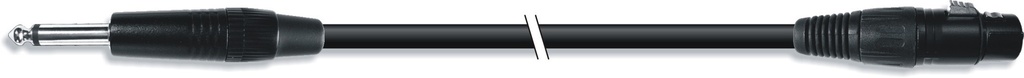 Conexión Jack 6,3 Mono a XLR hembra 3 Metros. Mod. 43003ELG