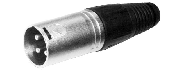 [4112R4112N] Conector XLR Macho 3 Pins metálico. Mod. MCA0022110