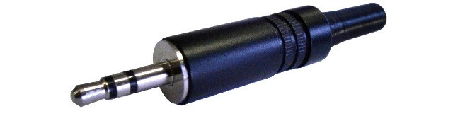 Conector Jack 3,5 Macho Estéreo Ø 4,5 mm METALICO