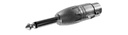 Adaptador XLR Hembra 3 Pins a Jack 6,3 Mono METALICO. Mod. MCAA202