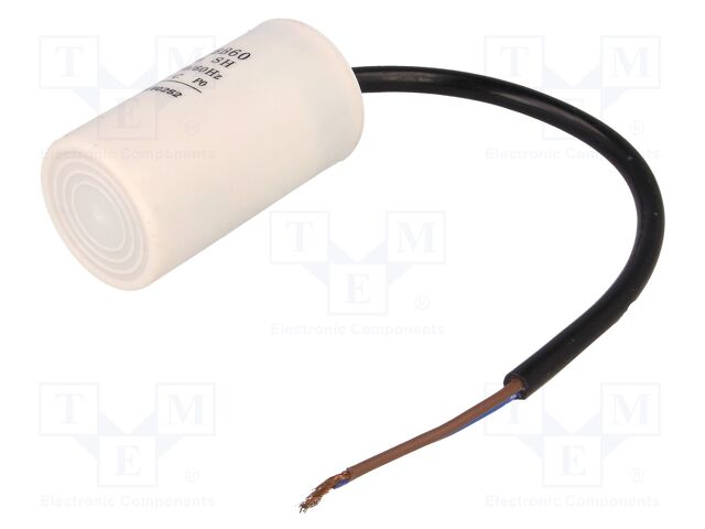 Condensador arranque motor 8MF 450Vca con cable. Mod. CPM8CABLE