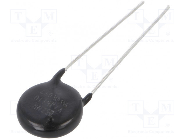 Varistor cerámico THT 320VCA 410VCC 510V 6kA. Mod. ERZV14D511