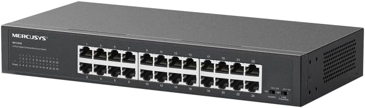 [MS124GS] Switch 24 puertos 10/100/1000 Mercusys rack. Mod. MS124GS