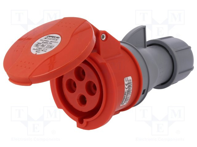 [FAM23302] Base aérea AC trifásicos 3P+TT 32A Famatel. Mod. FAM23302