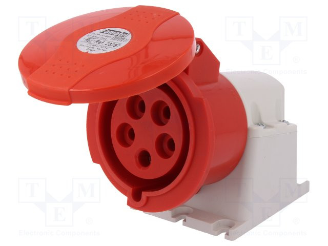 Base superficie AC trifásicos 3P+N+TT 32A Famatel. Mod. FAM-23393