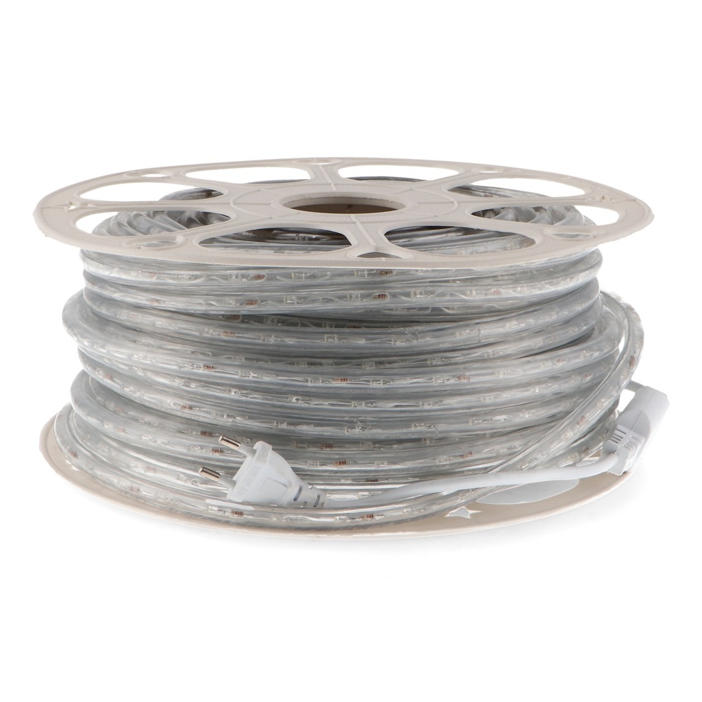 Manguera de Led Redonda 220V 7W/m Ip65 - 50 Metros 4000K. Mod. LM2692