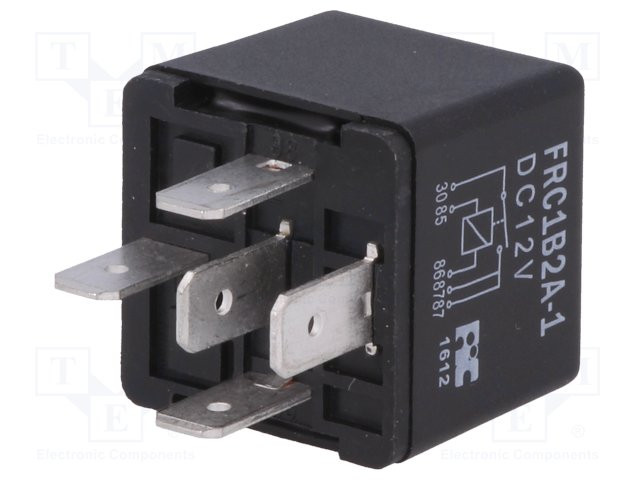 Relé electromagnético de coche SPST-NO 12VCC 40A. Mod. FRC1B2A-1-DC12V