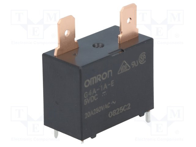 Relé electromagnético SPST-NO 5VCC 900mW. Mod. G4A-1A-E 5VDC