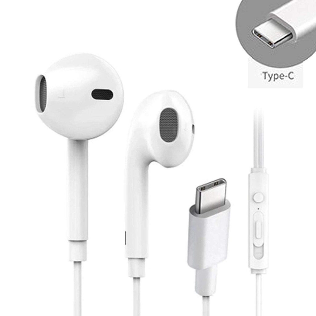 Auricular con micro USB C blanco. Mod. EP1901