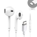 Auricular con micro USB C blanco. Mod. EP1901