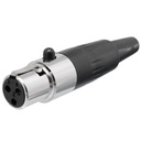 Conector hembra 3pin mini XLR. Mod. 2447