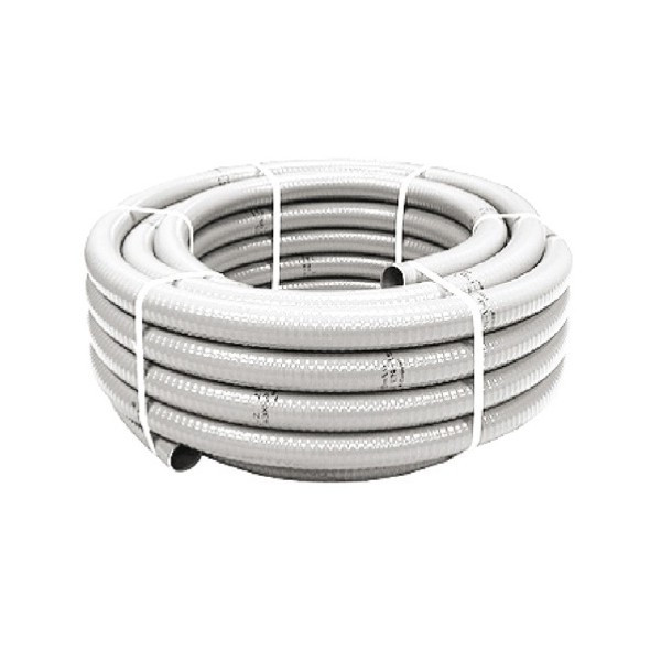 Tubo desagüe PVC blanco flexible M20 25 metros. Mod. HIDROFLEX