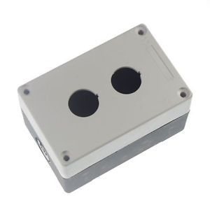 [HJ92GCEY] Caja para 2 pulsadores sin equipar IP65 Gris. Mod. HJ9-2-G