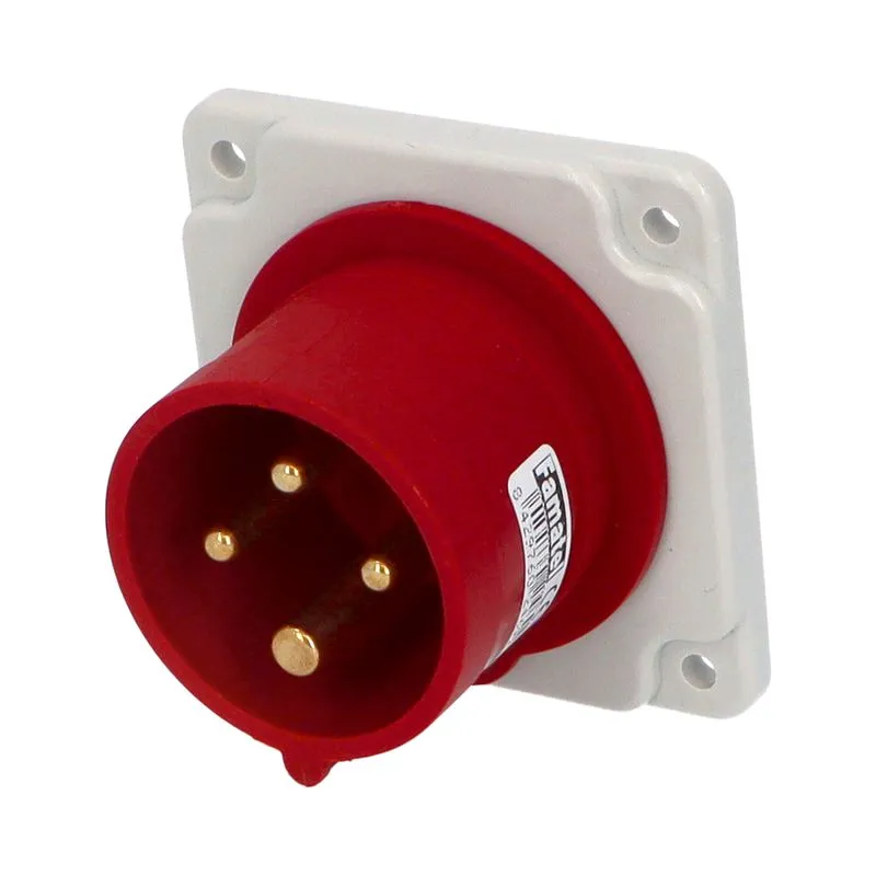[13370FAM] Clavija industrial macho tras cuadro 3P+TT 16A. Mod. 13370