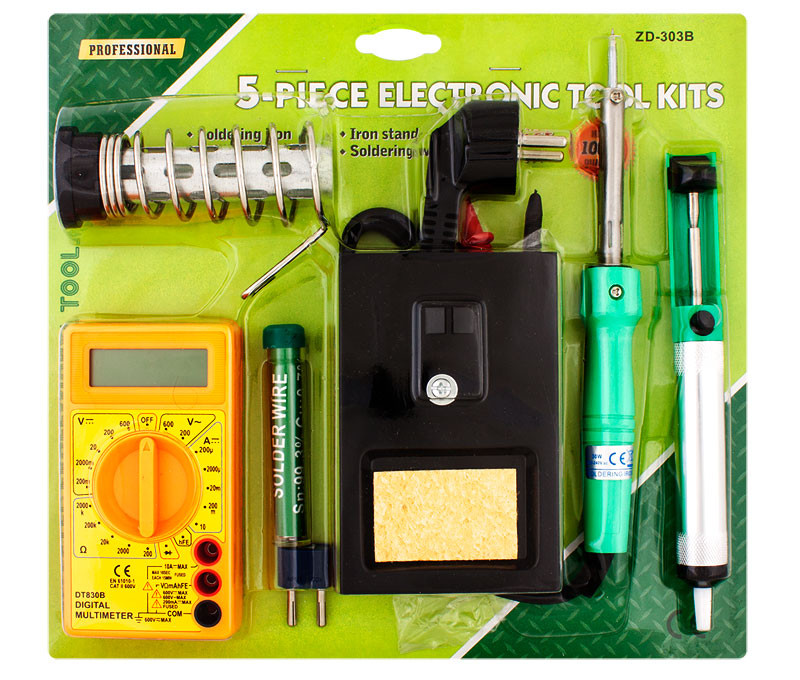[HRV7573ELM] Kit básico soldadura y multímetro FP. Mod. HRV7573