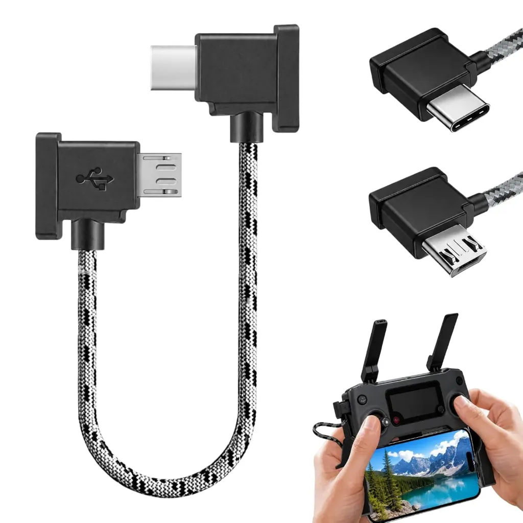 [LYMISPIYA] Adaptador USB C a micro USB para mando Dron DJI. Mod. LYMISPIYA