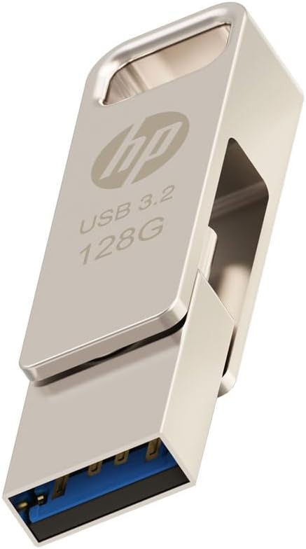 Pendrive 128GB USB 3.2 OTG Type C HP X206C. Mod. HPFD206C-128