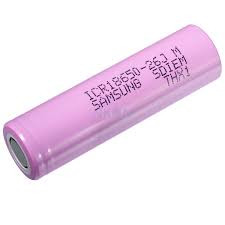 Bateria recargable 18650 Samsung Li-Ion 3.7V 2600mAh. Mod. ICR18650-26J