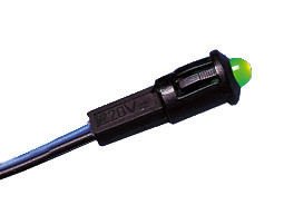 PILOTO LED C/CABLE 220V AC VERDE. MOD. 12859230V