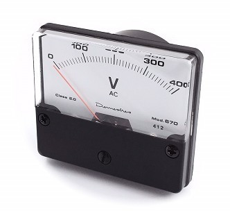 [IP0901240VDR] Voltímetro de panel 0-250vca 70x60mm  IP0901240