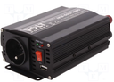 Inversor 500W 24VDC a 230VAC Volt onda modificada. Mod. IPS500/1000/24V