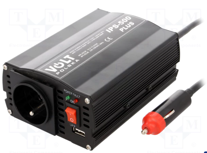 Inversor 350W 12VDC a 230VAC Volt onda modificada. Mod. IPS500PLUS/12V